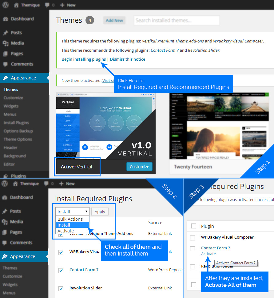 Installing Required Plugins